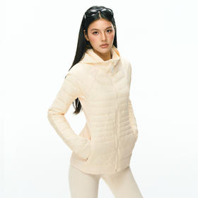 Ariseism 美式复古设计感修身连帽羽绒服女冬季保暖外套