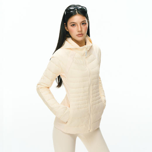 Ariseism 美式复古设计感修身连帽羽绒服女冬季保暖外套 商品图0