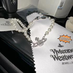 D122175联名合作限定款土星吊坠珍珠项链