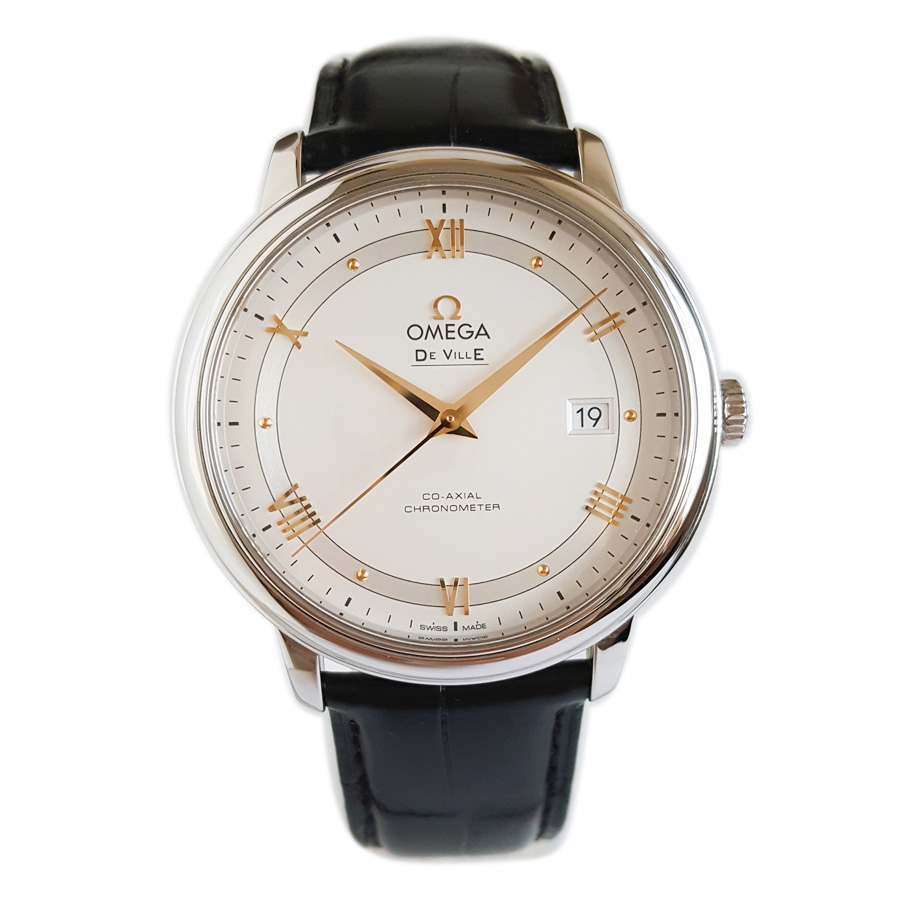 【95新】OMEGA 欧米茄424.13.40.20.02.002天文台认证同轴自动机械机芯日期显示39.5MM（男款）碟飞系列精钢 121225NJS01