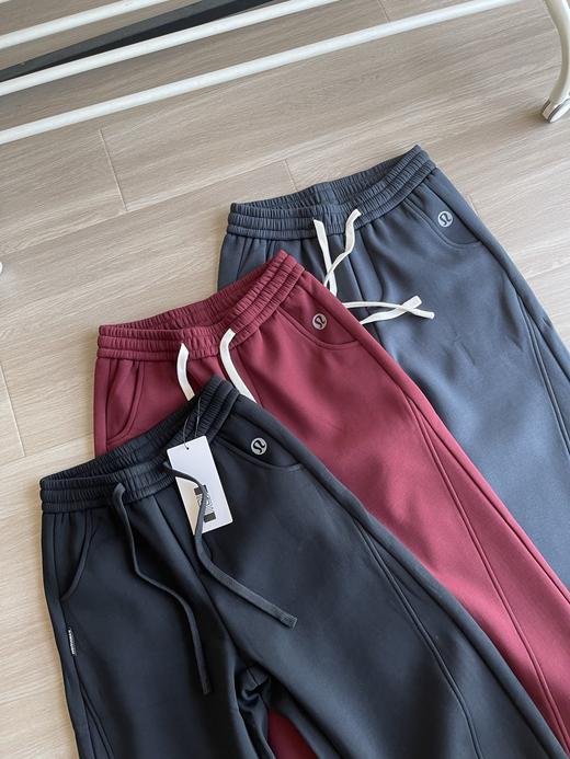 一条过冬！露露情侣款阔腿羊羔绒休闲卫裤 商品图1