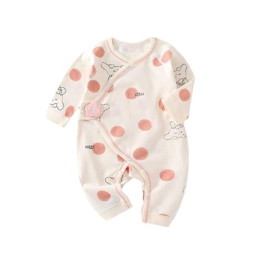 婴儿纯棉连体衣四季新生儿哈衣男女宝宝全棉护肚魔术贴蝴蝶衣春秋 商品图4