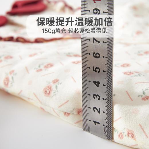 婴儿夹棉连体衣薄款宝宝秋冬季a类加棉爬爬服哈衣外出新生儿棉服 商品图3