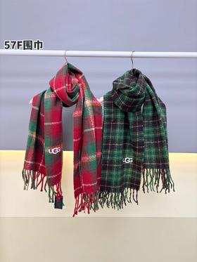 D122134圣诞新年款百搭格纹软糯舒适情侣羊绒围巾