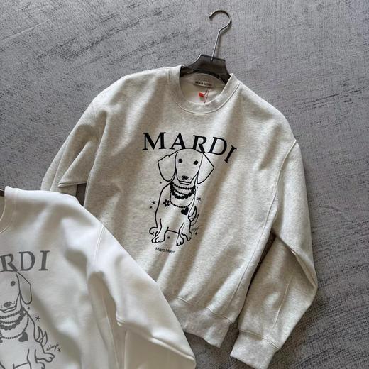 D122147正脸珍珠小狗卫衣女韩版腊肠狗圆领上衣 商品图3