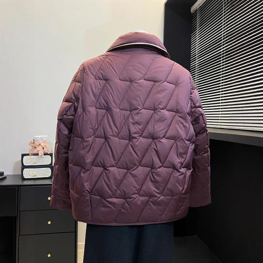 SD-2566-羽绒服 50岁妈妈冬装羽绒服短款中老年人新款白鸭绒外套保暖棉袄女 商品图3