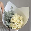 《白雪公主》骄傲白玫瑰地肤花束 商品缩略图1