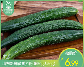 【叼鲜蔬】山东新鲜黄瓜/1份（650g±50g）