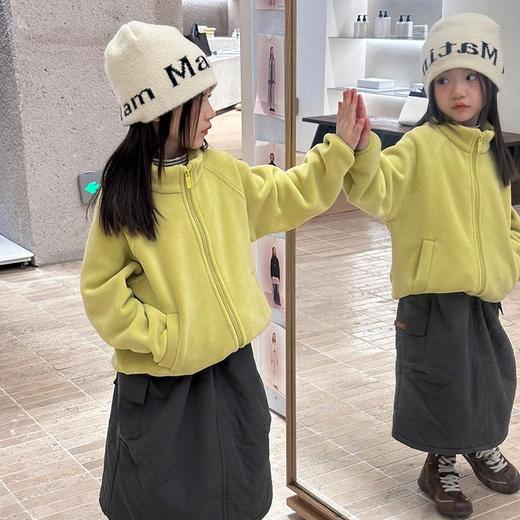 艾摩贝贝男女童内搭外穿防风保暖棉衣奥粒绒对复加厚双面毛绒外套 商品图2