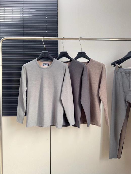 D122104秋冬必入男士羊绒蚕丝保暖内衣套装 商品图5