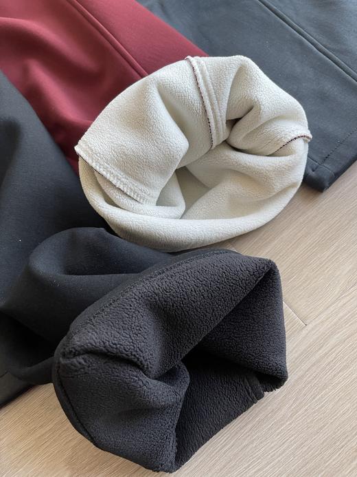 一条过冬！露露情侣款阔腿羊羔绒休闲卫裤 商品图2