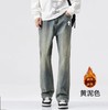 D122106冬季十字架加绒宽松时尚休闲牛仔裤男女同款 商品缩略图4