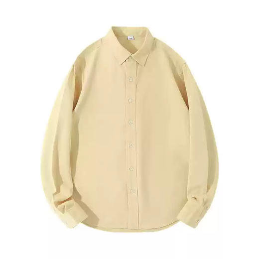 丁摩 100%纯棉【糖果色显白】紫色秋冬季衬衫女中长款休闲显瘦长袖衬衣女外穿5ZF-90180 商品图5