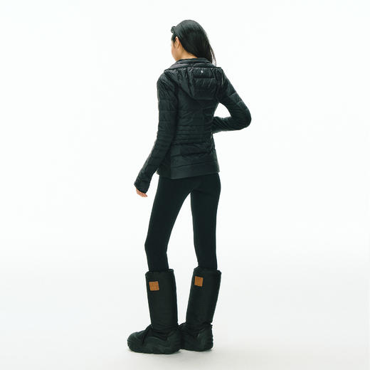 Ariseism 美式复古设计感修身连帽羽绒服女冬季保暖外套 商品图3