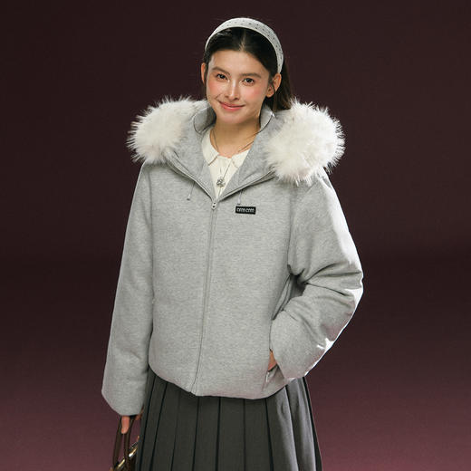 Ariseism 美式复古设计感棉服女冬季新款保暖上衣外套 商品图0