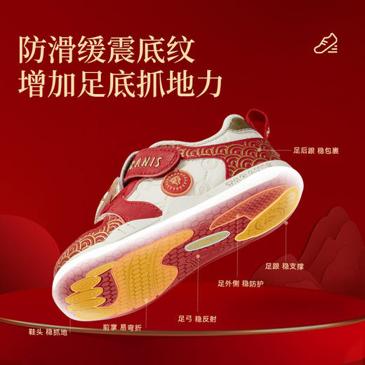 泰兰尼斯211学步鞋男宝宝春季新款童鞋防滑机能鞋新年款女童鞋子T25T6A8586 商品图4