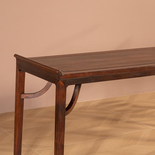 清代  红木霸王枨马蹄腿翘头画桌 商品图1