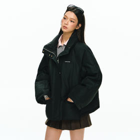 Ariseism 美式复古设计感工装派克羽绒服女冬季保暖外套