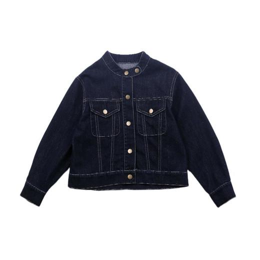 艾摩贝贝2025秋季新款儿童韩版洋气休闲帅气立领牛仔夹克外套上衣 商品图3