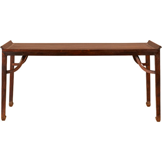 清代  红木霸王枨马蹄腿翘头画桌 商品图5