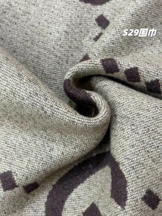 D122129情侣款可双面佩戴保暖舒适亲肤羊绒围巾 商品图14