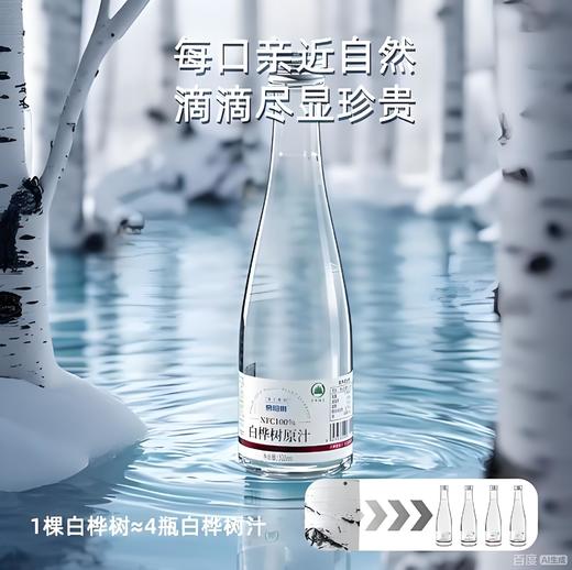 泉阳泉长白山320ml*6瓶开盖即饮0脂肪植物饮料天然白桦树汁100%原液 商品图4