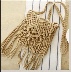 581900流苏棉线斜挎包 商品图0