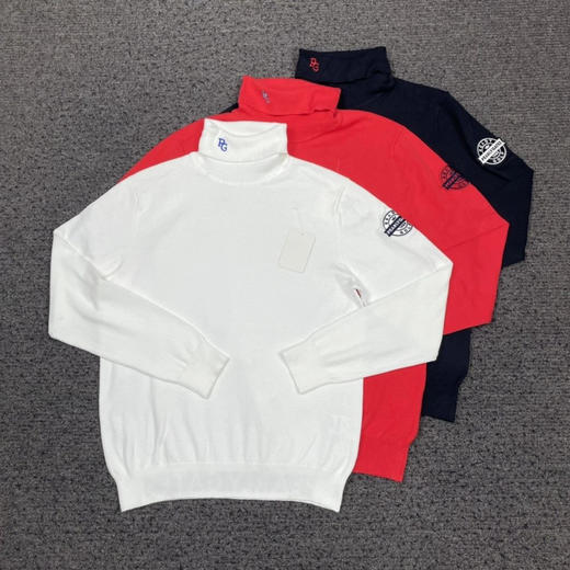 日单正品PG男士高尔夫针织衫 高领针织衫 秋冬款
只有白色4 5 6码 黑色4 5 6码
4码胸围96 5码胸围100，6码胸围106 商品图0