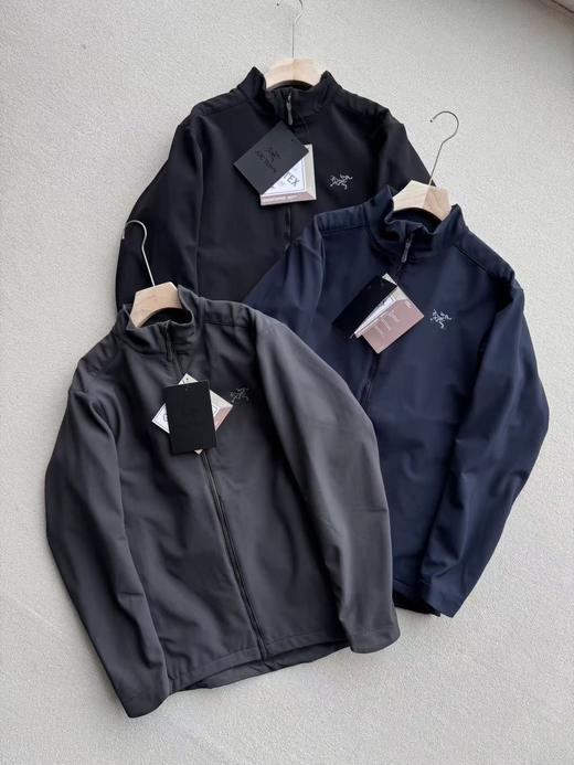 袅家SOLANO JACKET刺绣logo户外运动立领防风刺绣加绒软壳外套 商品图2