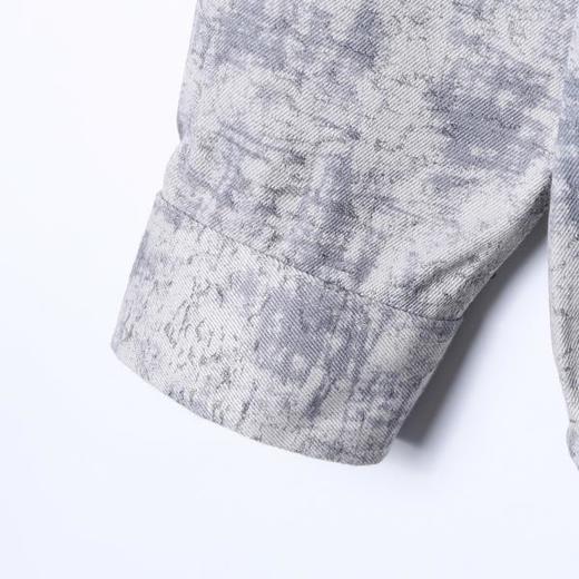 6015SDSA男士秋冬新款痞帅男装时尚简约磨破扎染翻领休闲衬衣百搭时尚 商品图4