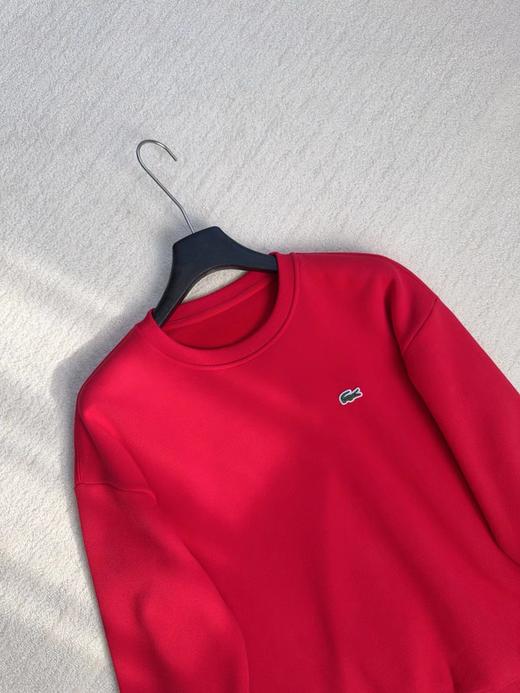 D122103新年战袍来啦！冬季一体绒情侣款红色圆领加厚卫衣 商品图10