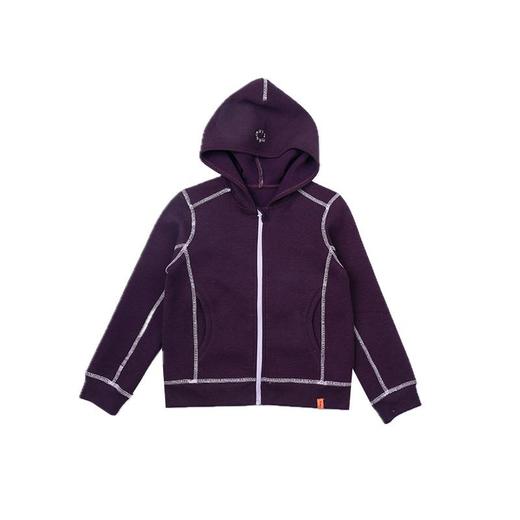 艾摩贝贝儿童休闲高质感弹不压身明线撞色连帽卫衣外套【450g加厚双面绒】 商品图4