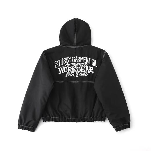 D122152刺绣图案口袋连帽美式复古夹克外套 商品图3