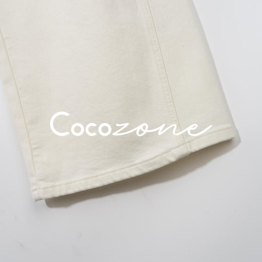 COCO ZONE 刘 一一 “暖白”水洗侧缝线香蕉裤牛仔裤 CD2A3065 商品图3