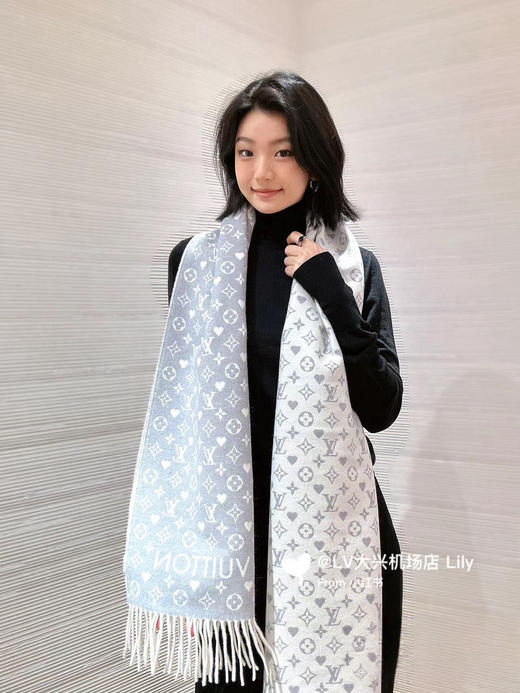 驴家 桃心流苏款  双面围巾（DSX） 商品图0