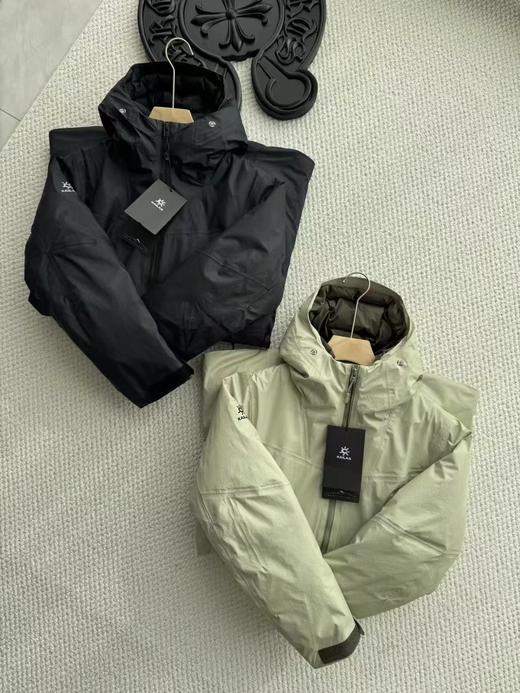 D122115女士600蓬鹅绒中长款硬壳羽绒服外套 商品图1