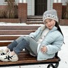 艾摩贝贝2025冬季新品儿童抗风保暖棉衣简约方格立领棉服外套上衣【加绒】 商品缩略图1