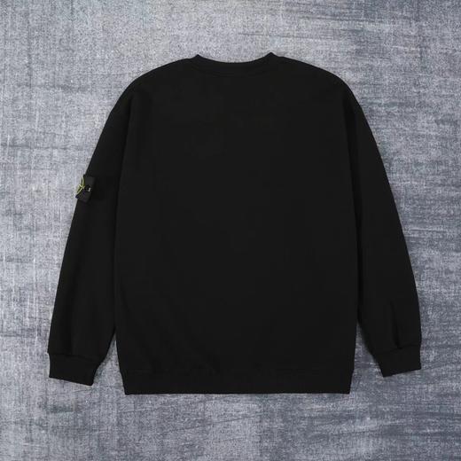 D122158徽章内搭加绒加厚银狐绒圆领卫衣情侣款 商品图3