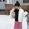 艾摩贝贝2025冬季新品儿童抗风保暖棉衣简约方格立领棉服外套上衣【加绒】 商品缩略图4