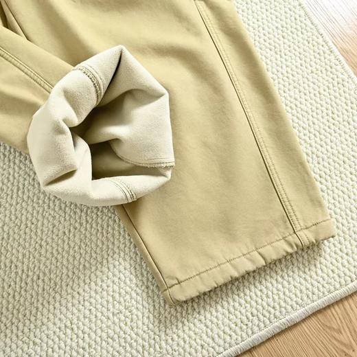 D122165秋冬新款可松紧腰围加绒工装弯刀裤 商品图11