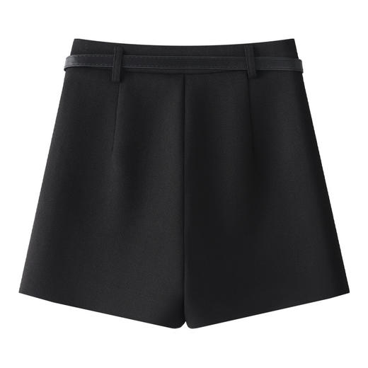 丁摩 高级灰显瘦毛呢直筒裤女款秋冬款A字短裤宽松阔腿裤靴裤5ZF-38029 商品图2