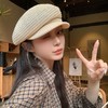 2025年春新款镂空云朵贝雷帽女大头围显脸小画家帽日系百搭帽子潮 商品缩略图3