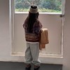 艾摩贝贝童装2025冬季女童复古浪漫费尔岛毛衣提花绵羊毛针织外套 商品缩略图3