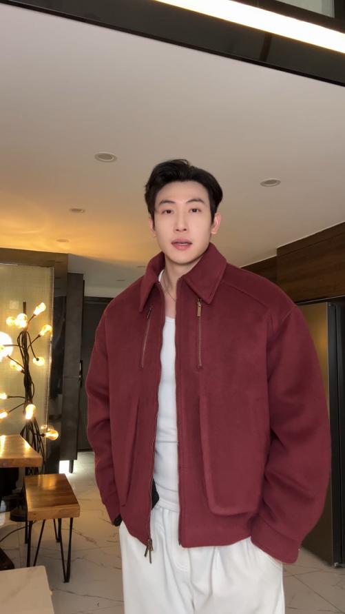 630085SDSA男士秋冬新款痞帅男装时尚宽松羽绒服拉链翻领外套百搭保暖 商品图0