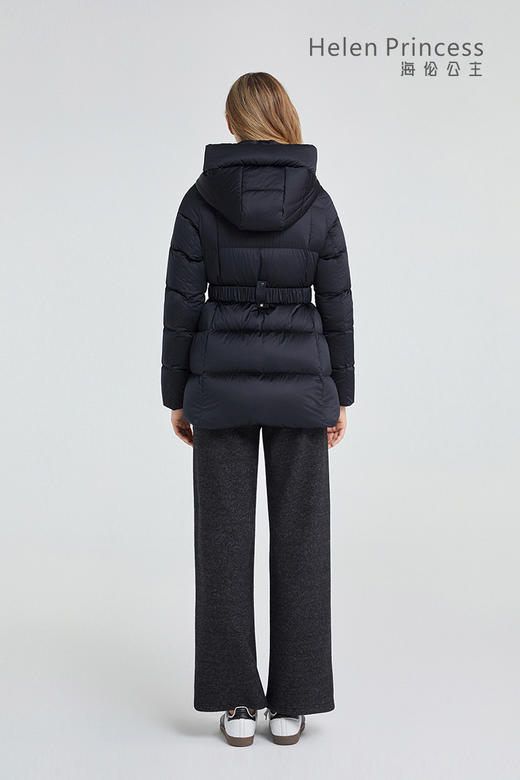 气质收腰连帽羽绒服 商品图9