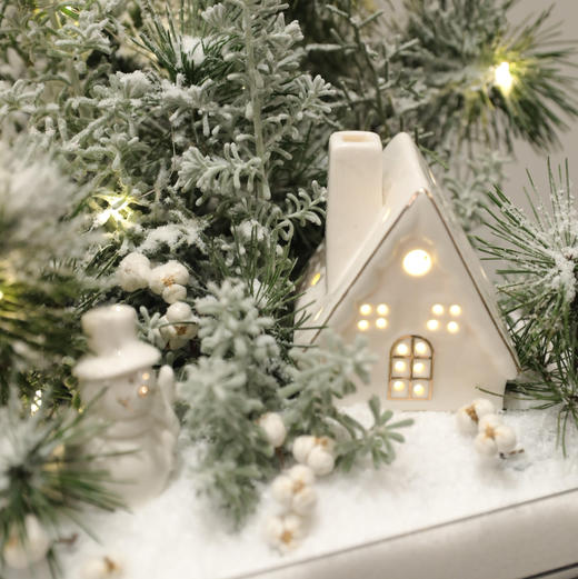 《星河落雪》冬日雪景长25×宽25×高28亚克力礼盒 商品图1