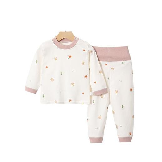 儿童纯棉无骨睡衣婴幼儿春秋分体套装护肚男女宝宝秋衣秋裤家居服 商品图4