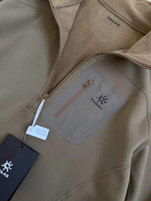 D122132新款2025秋冬半拉链加绒情侣款卫衣打底衫 商品图12