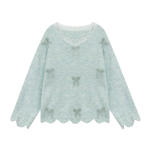 鹿向南「冬日意境」秋冬新款原创小众设计感韩系简约慵懒风毛衣女 商品图2