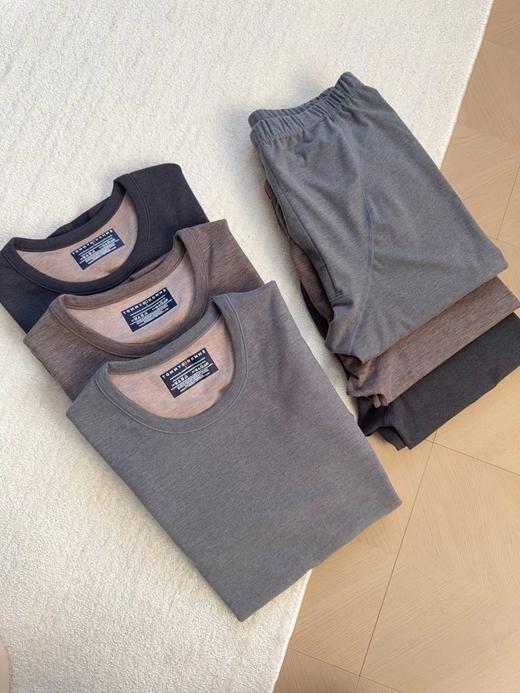 D122104秋冬必入男士羊绒蚕丝保暖内衣套装 商品图9